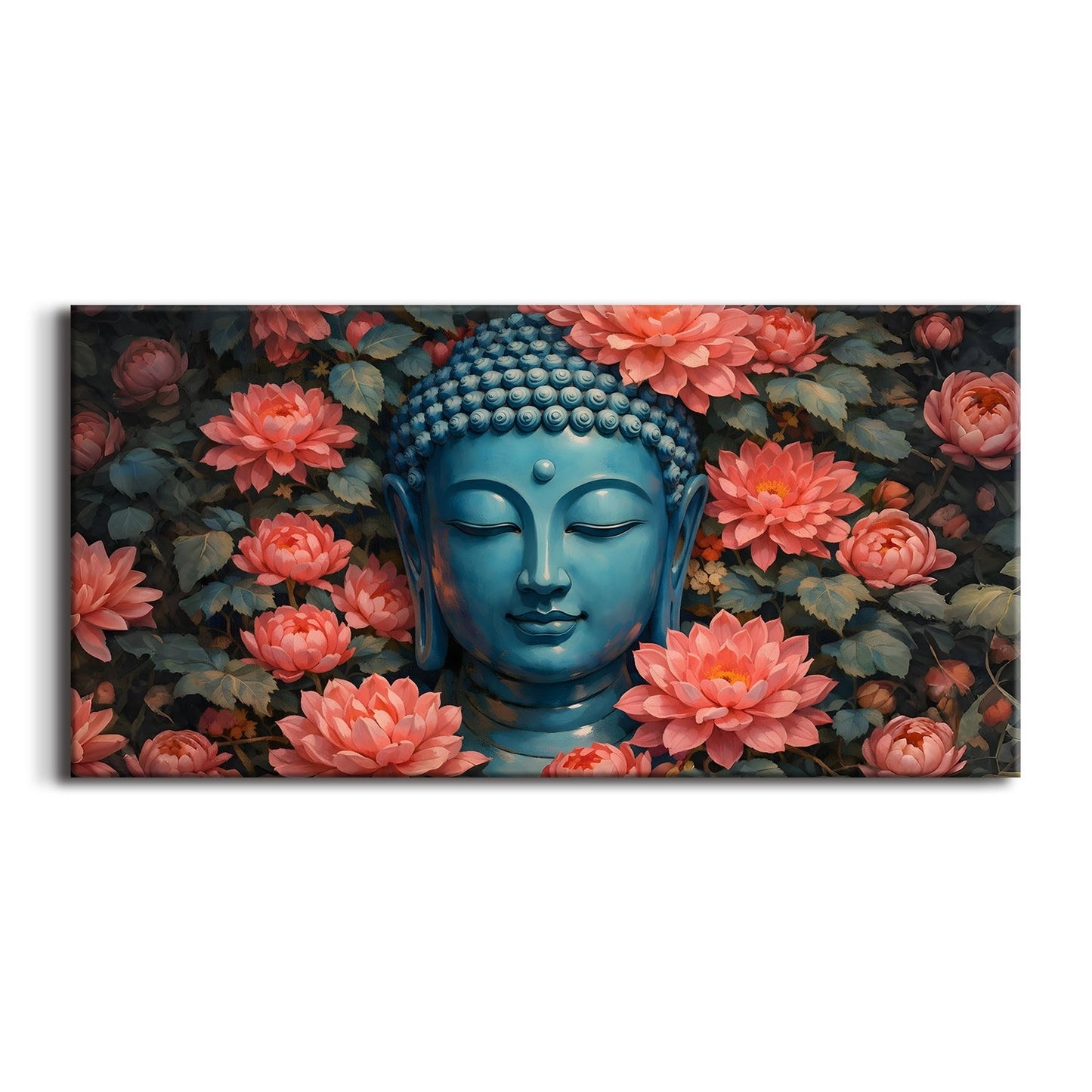 Artistic Lord Buddha Canvas Painting for Calm Home Wall Décor