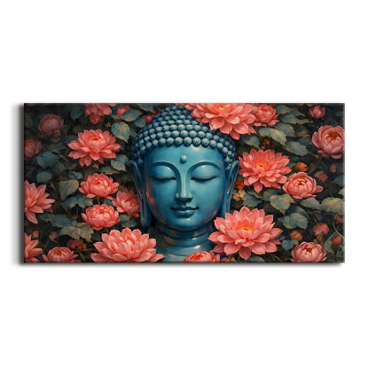 Artistic Lord Buddha Canvas Painting for Calm Home Wall Décor