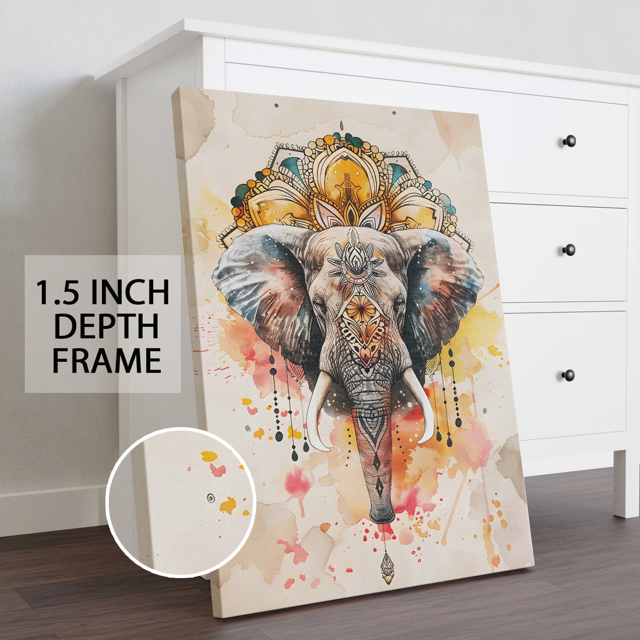 Elephant Vastu Canvas Painting