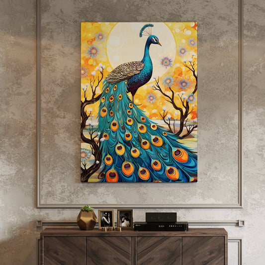 Peacock Vastu Canvas Painting