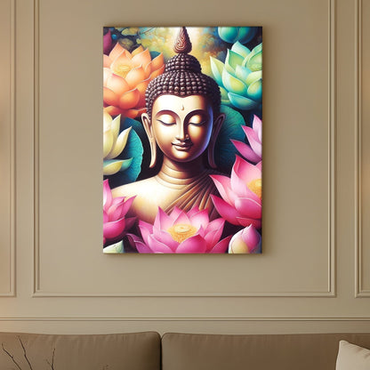 Peaceful Buddha Meditation Wall Art for Calm Home Décor