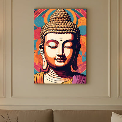 Minimalist Buddha Meditation Wall Art for Peaceful Home Décor