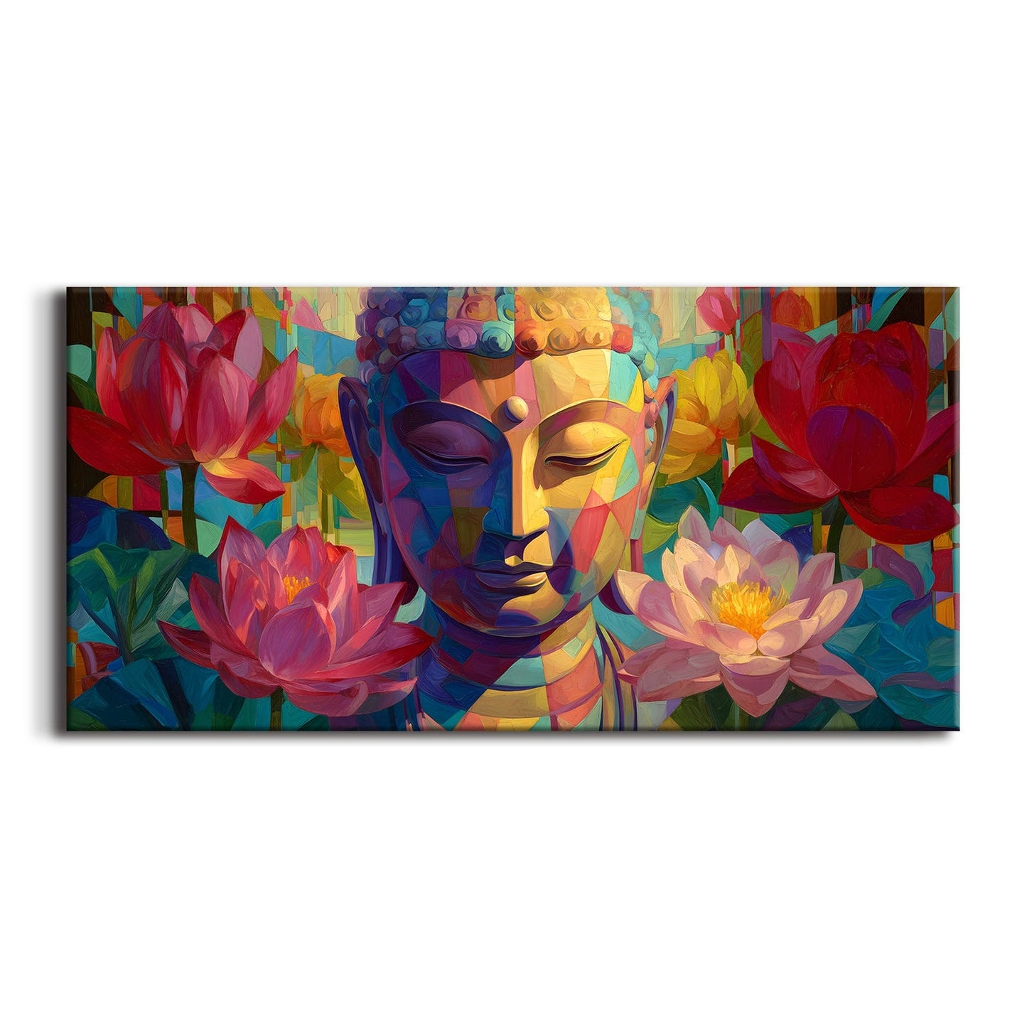 Classic Lord Buddha Canvas Painting for Peaceful Home Décor