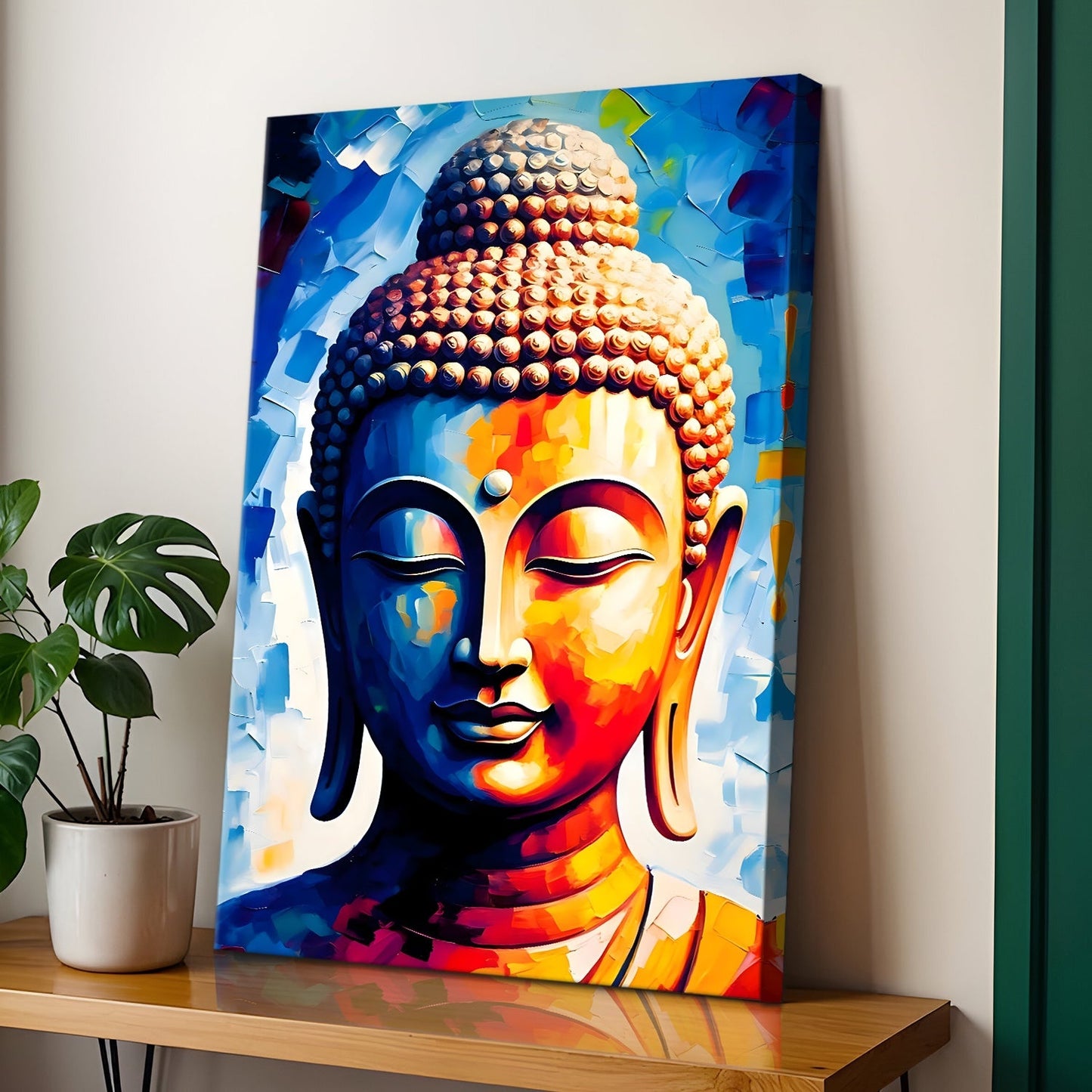 Calm Buddha Meditation Wall Art for Peaceful Home Décor