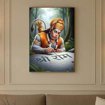 Divine Lord Hanuman Canvas Wall Art