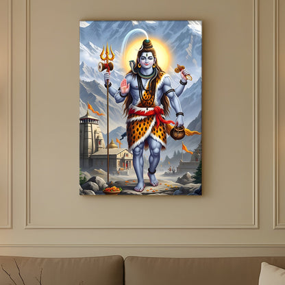 Mahadev Shiva Canvas Wall Art Painting for Home & Office Décor