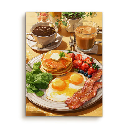 Cheerful Kitchen Café Wall Art – Bright & Stylish Canvas Decor