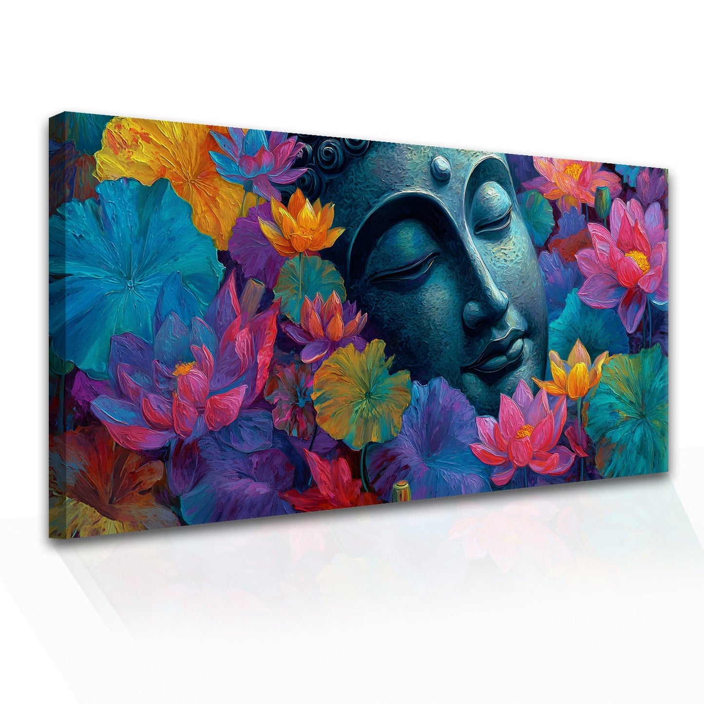 Elegant Buddha Canvas Painting for Peaceful Home Wall Décor