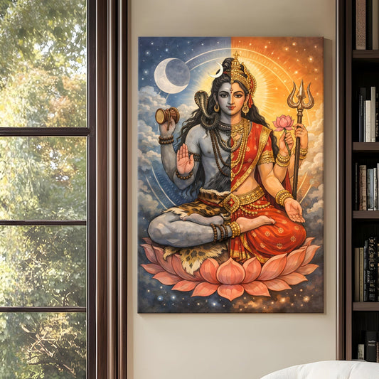 Lord Shiva Canvas Wall Art Painting for Living Room Home Décor