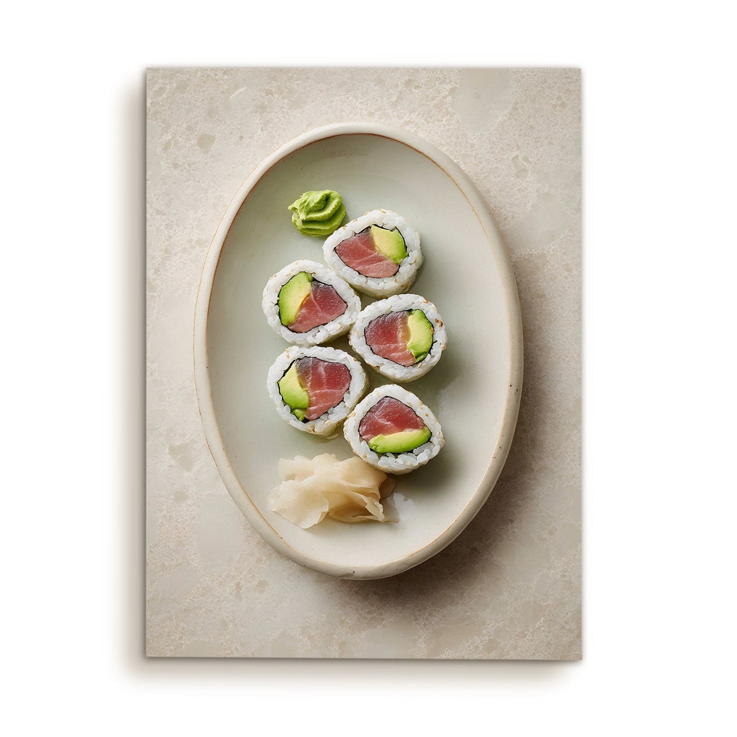 Minimalist Sushi Wall Art – Japanese Kitchen Restaurant Canvas