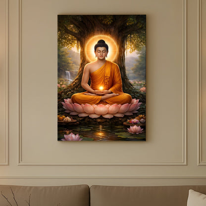 Serene Buddha Meditation Wall Art for Peaceful Home Décor