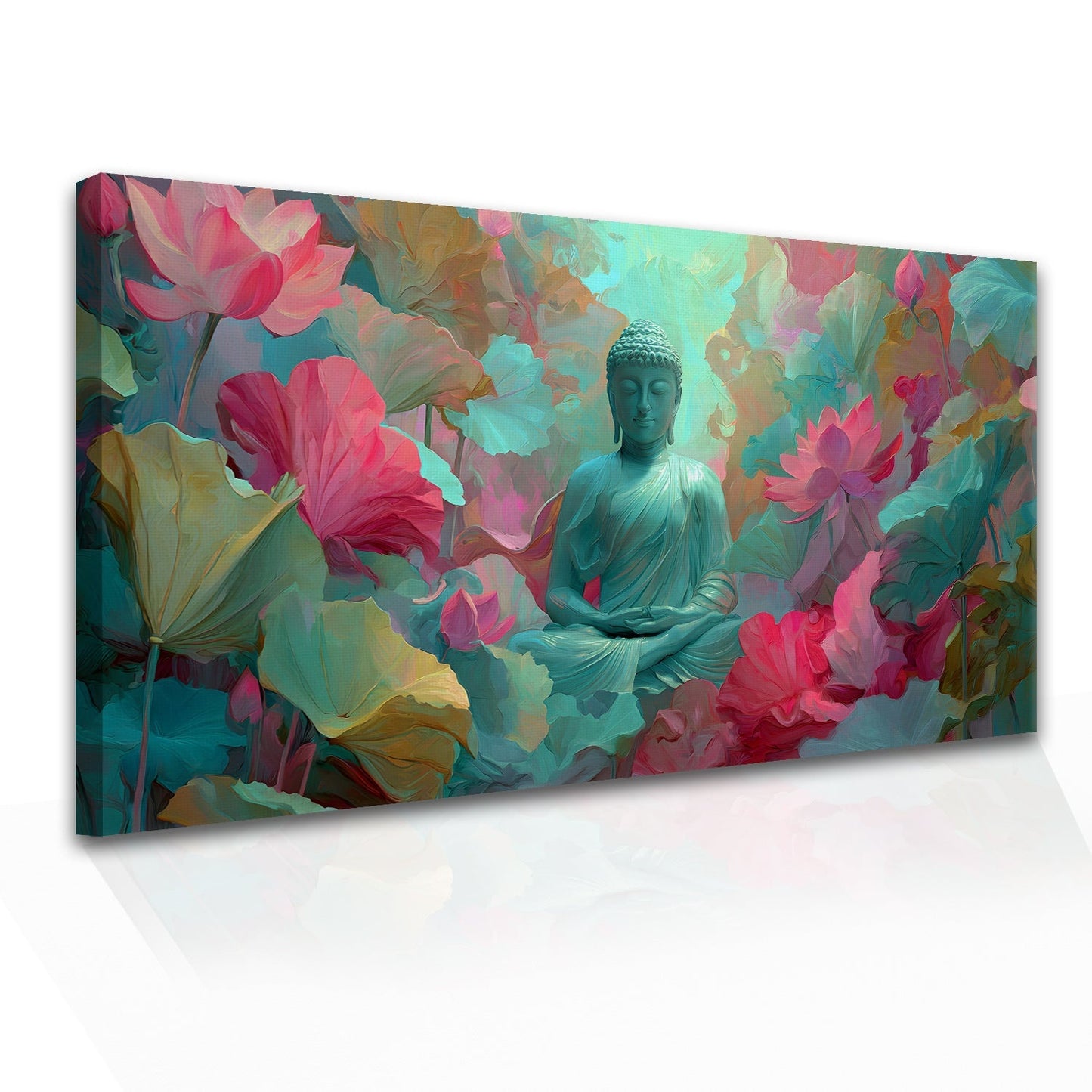 Modern Lord Buddha Canvas Painting for Calm Home Wall Décor
