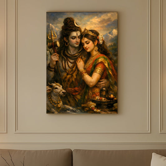 Lord Shiva HD Canvas Wall Art Painting for Home & Office Décor