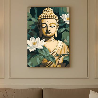 Aesthetic Buddha Meditation Wall Art for Calm Home Décor