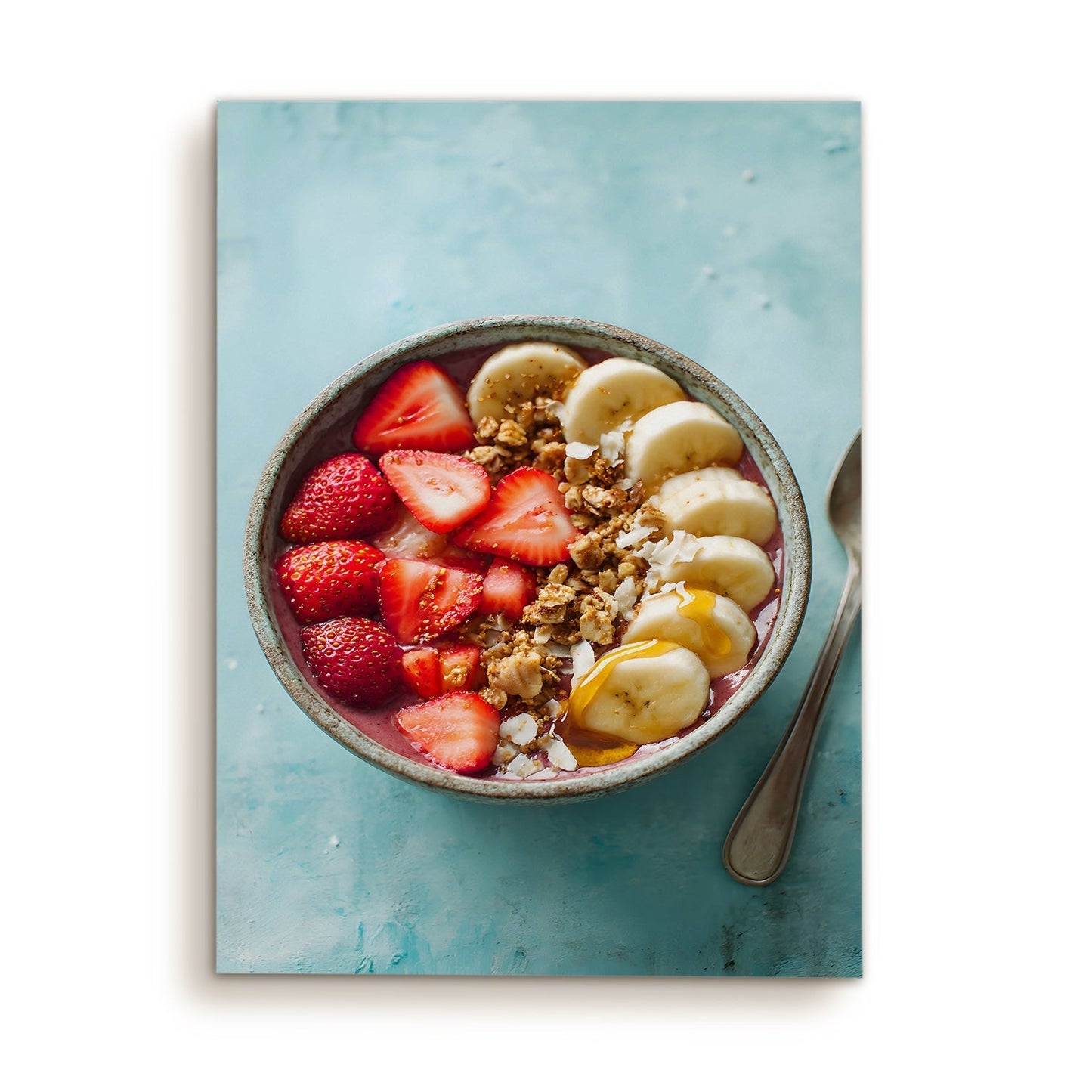 Smoothie Bowl Wall Art – Healthy Breakfast Kitchen Café Canvas