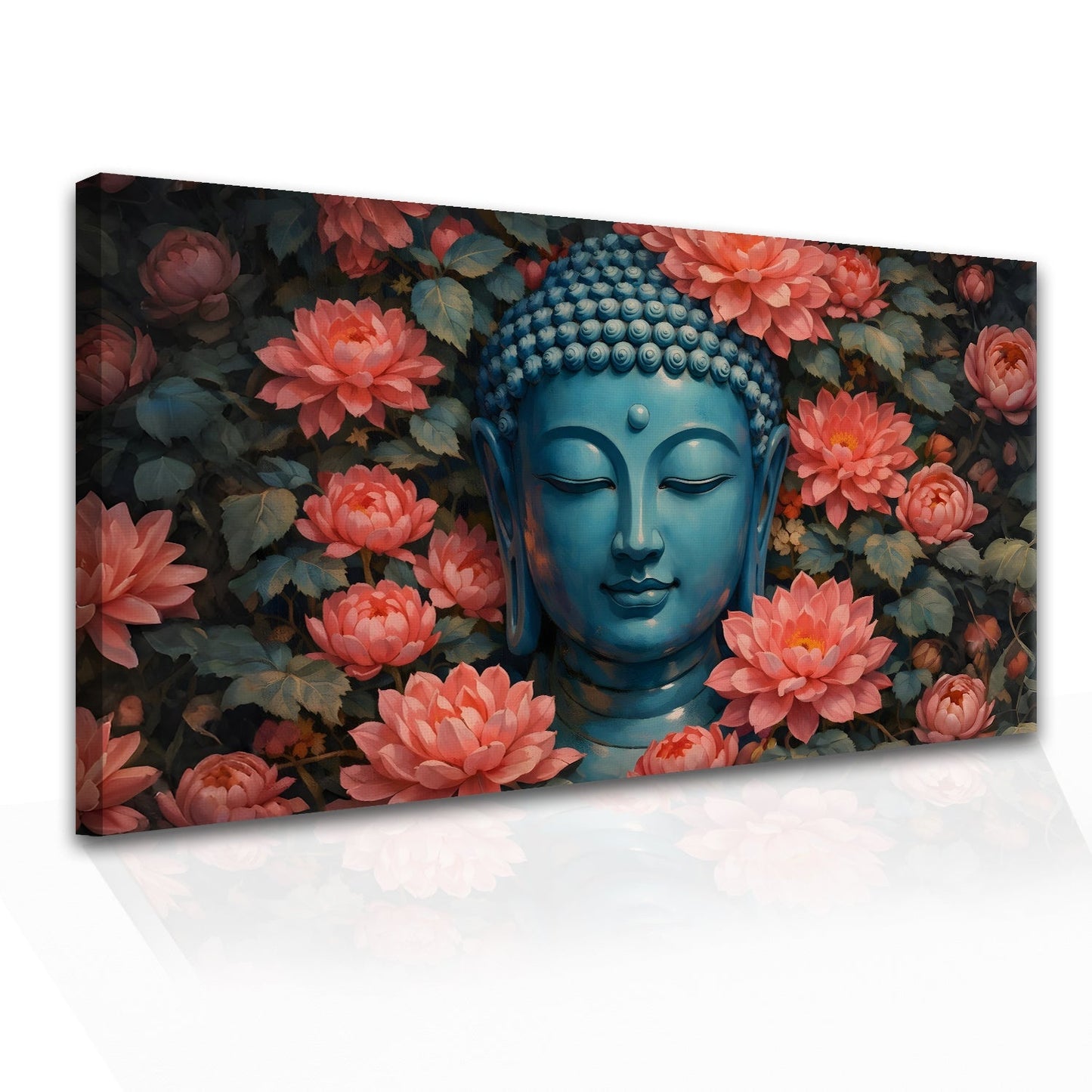 Artistic Lord Buddha Canvas Painting for Calm Home Wall Décor