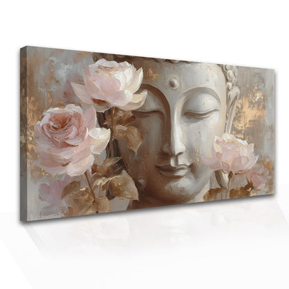 Designer Lord Buddha Canvas Painting for Serene Home Décor
