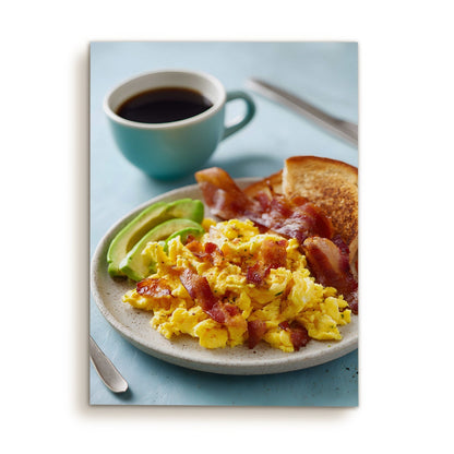 Classic American Breakfast Wall Art – Cozy Kitchen Diner Canvas