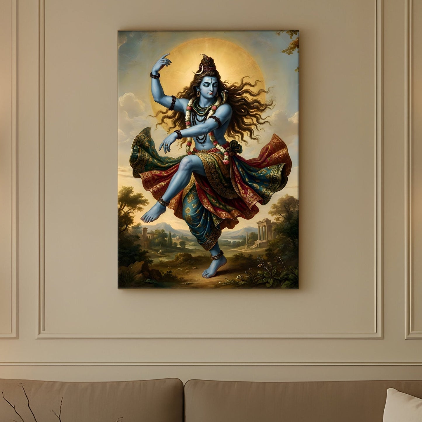 Lord Shiva Premium Canvas Wall Art Painting for Home Décor