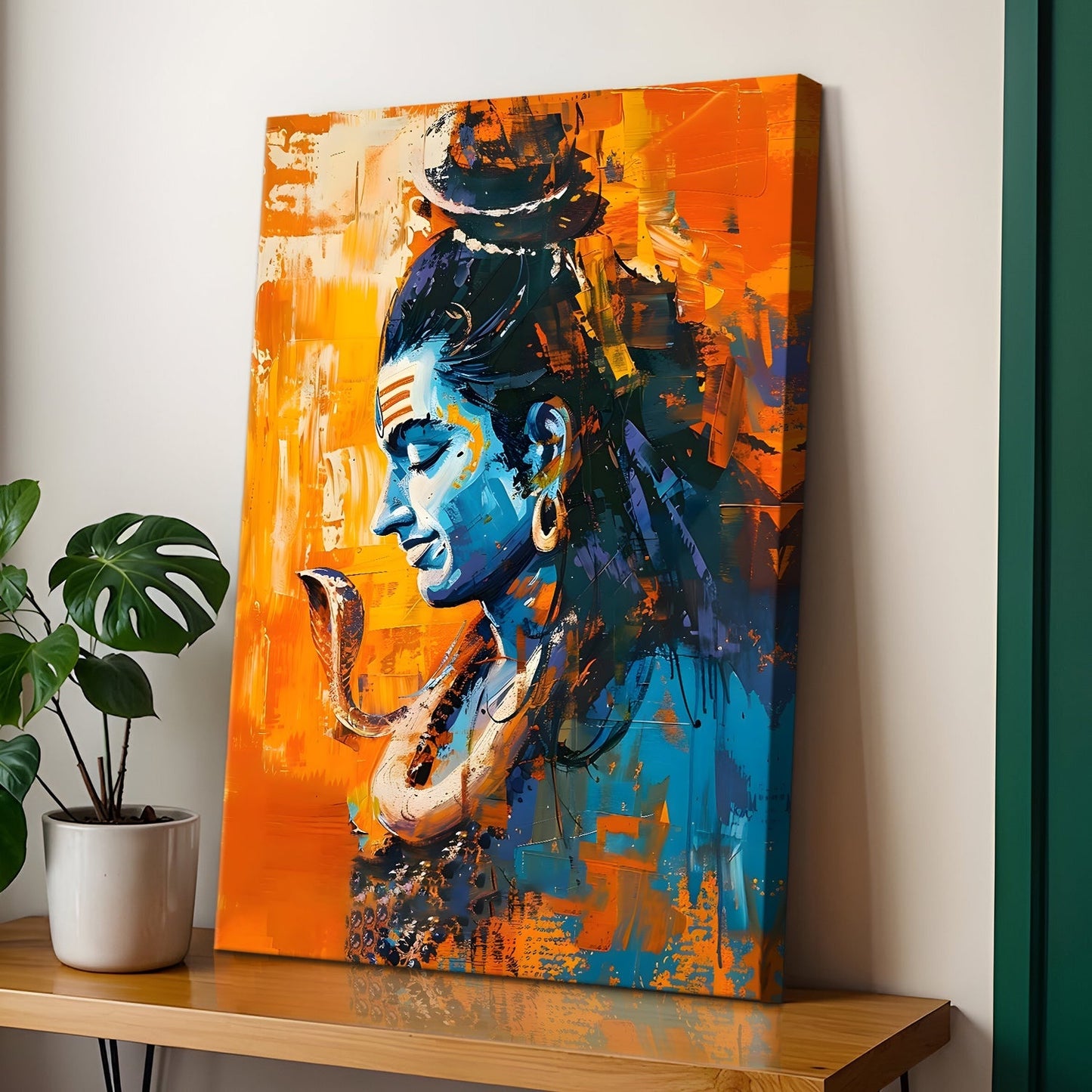 Lord Shiva Canvas Wall Art Painting for Home Décor & Living Room