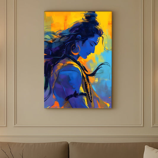Lord Shiva Canvas Wall Art Painting for Home & Office Décor