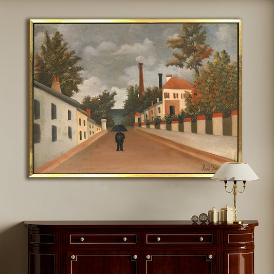 Outskirts of Paris Henri Rousseau Canvas Wall Art Classic Decor
