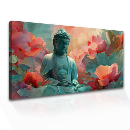 Artistic Lord Buddha Canvas Painting for Serene Home Décor
