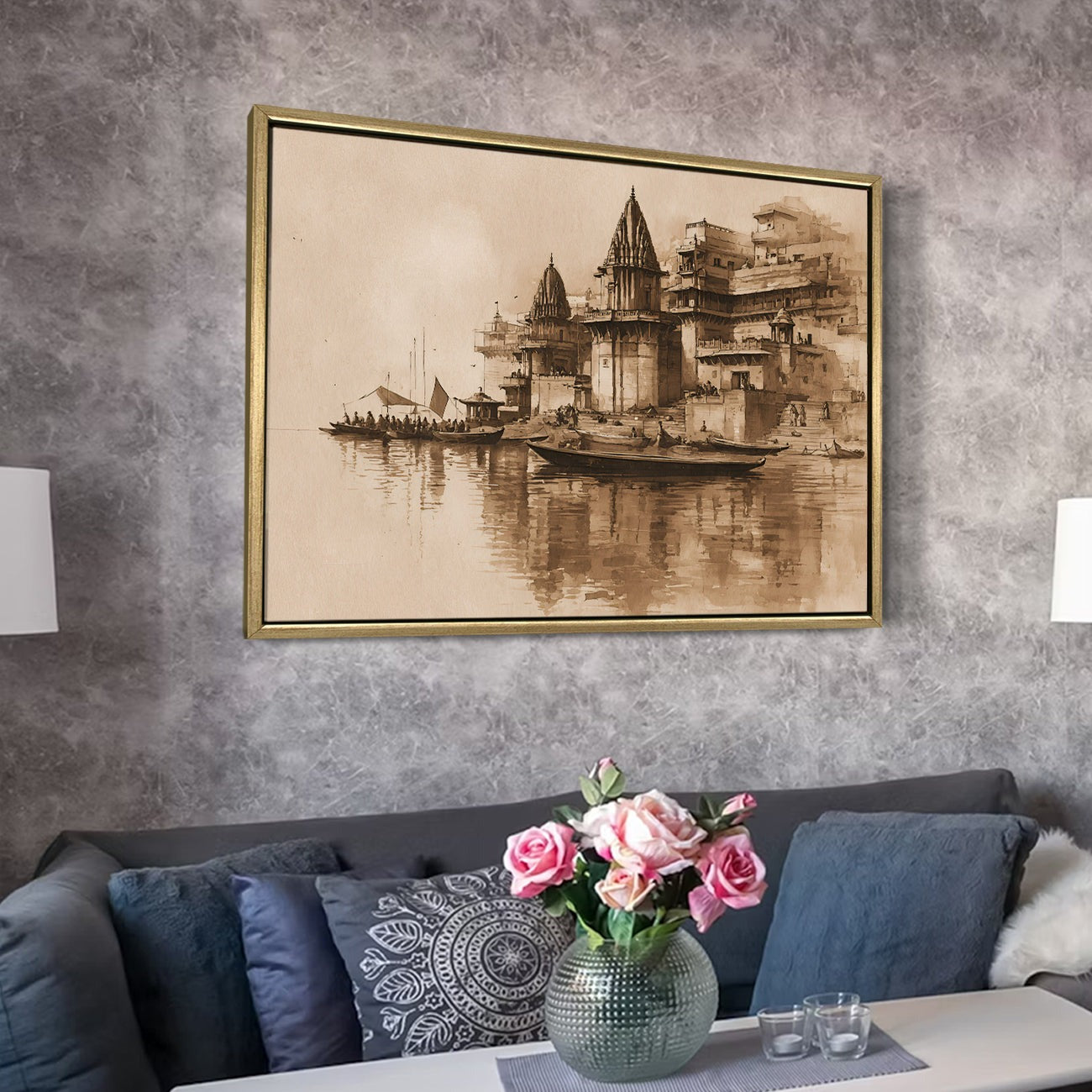  Banaras Ghats Painting 