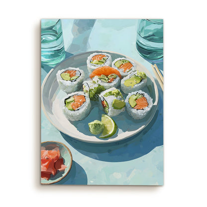 Food Painting Wall Art – Kitchen Restaurant Café Sushi Bar Canvas
