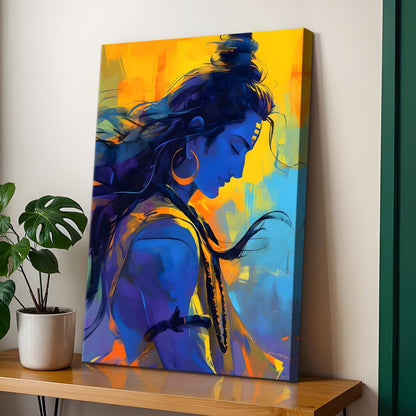 Lord Shiva Canvas Wall Art Painting for Home & Office Décor