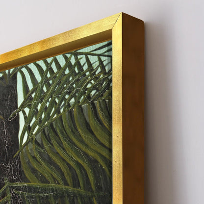 Jungle with Setting Sun Henri Rousseau Canvas Wall Art Decor