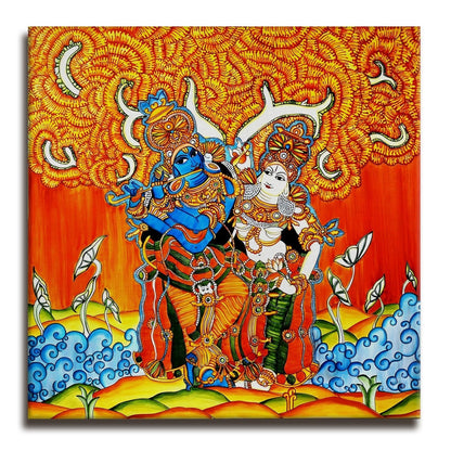 Traditional Kerala Mural Wall Art for Elegant Home Décor