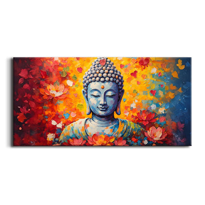 Premium Lord Buddha Canvas Painting for Peaceful Home Décor