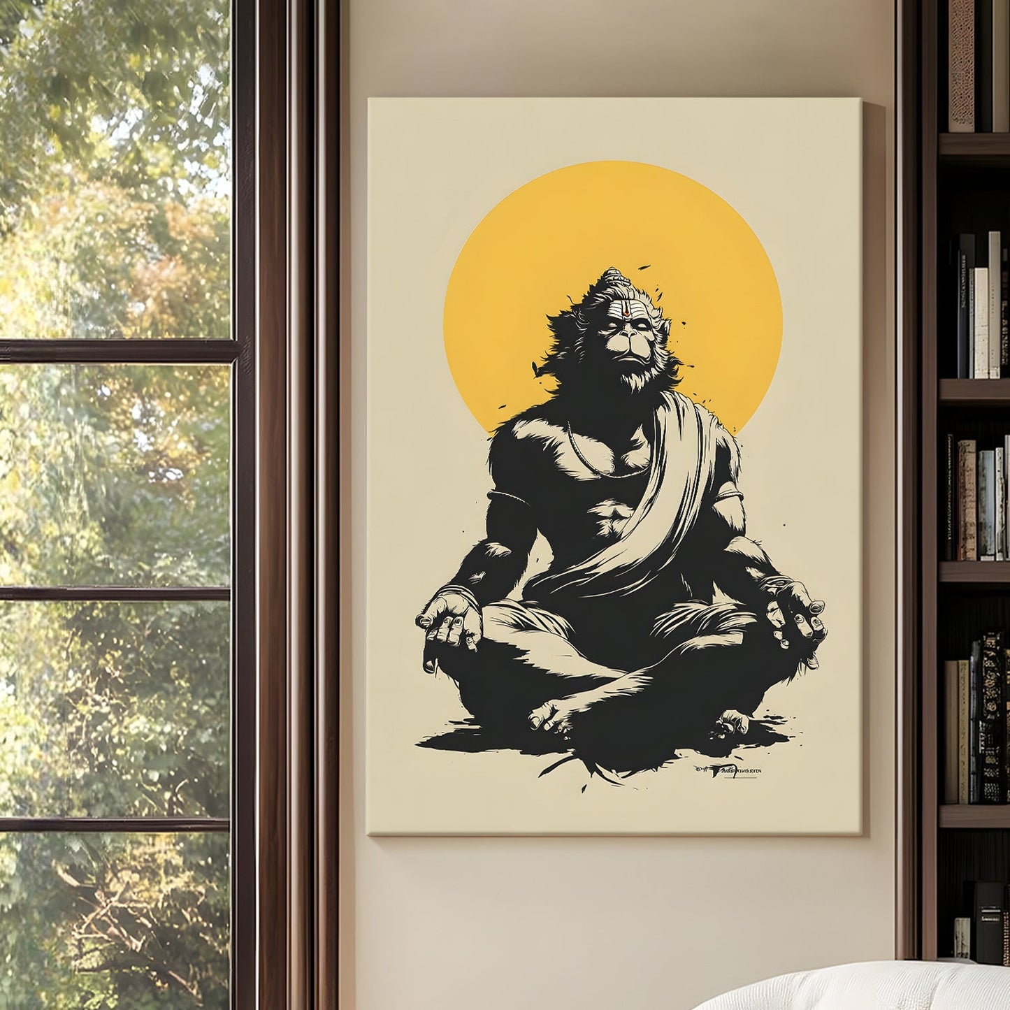  Lord Hanuman Canvas Wall Art, 