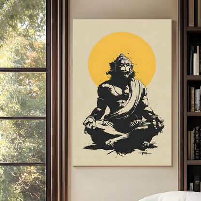  Lord Hanuman Canvas Wall Art, 