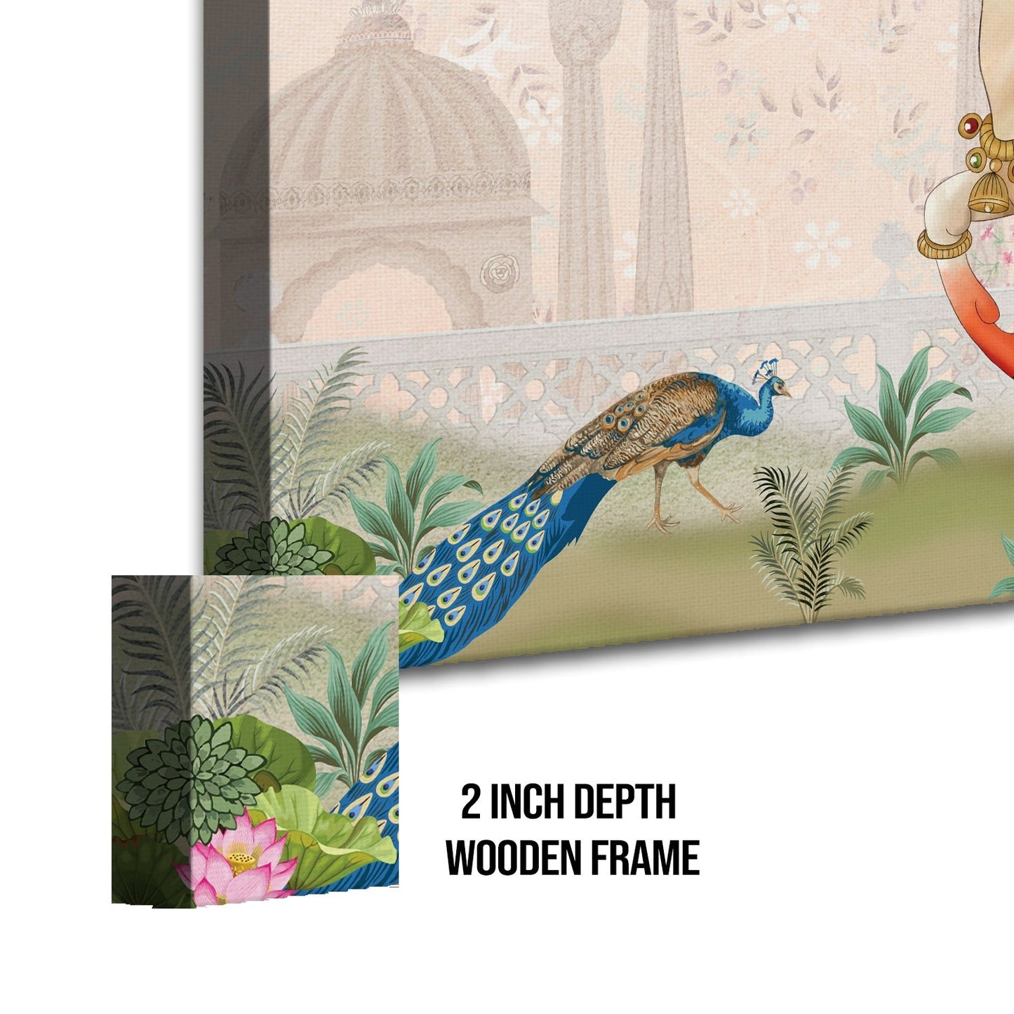 Traditional Indian Pichwai Canvas Wall Art Painting for Home Decor