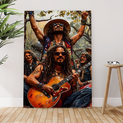 Boho Rock Wall Art