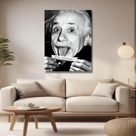 Einstein Canvas Wall Art For Living Room
