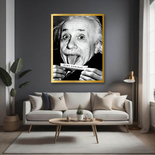 Einstein Canvas Wall Art For Living Room