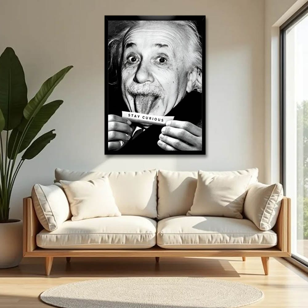 Einstein Canvas Wall Art for Living Room Décor – Iconik Canvas