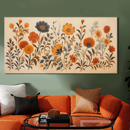 Enchanting Floral Wall Art Canvas Painting For Home Decoration