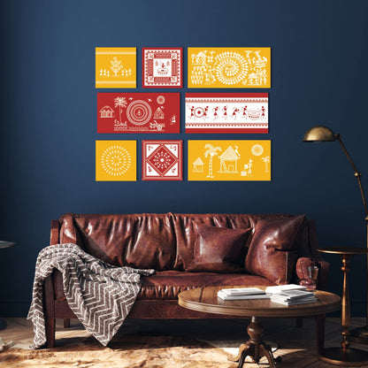 a traditional tribal Canvas Wall Art Painting 