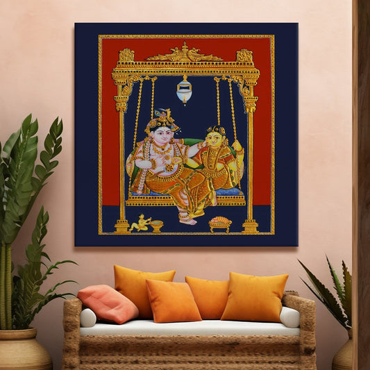 Ethnic Tanjore Canvas Painting 