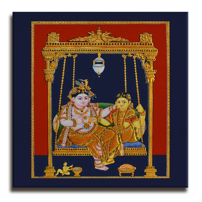 Ethnic Tanjore Canvas Painting 