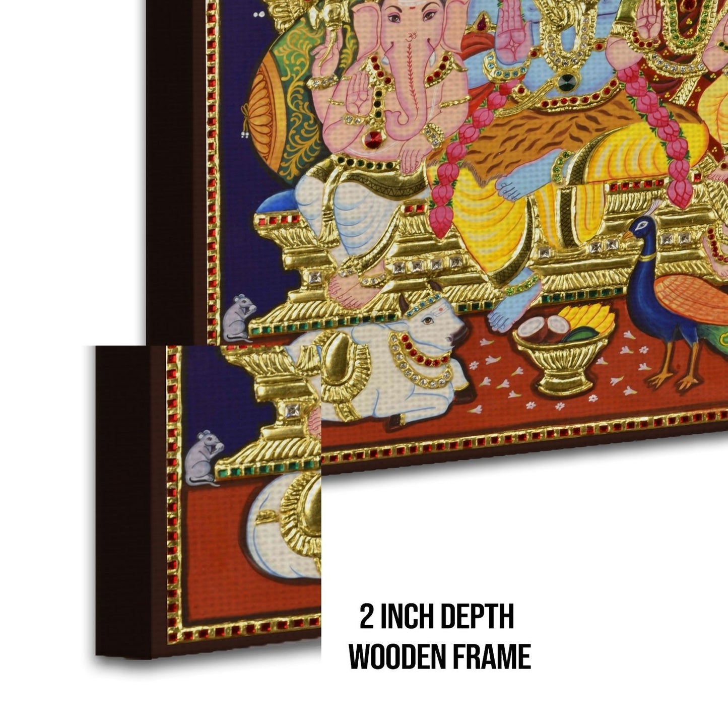 the Shiva Family Canvas Wall Art Painting