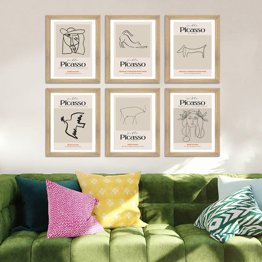 Exclusive Vintage Art Paintings: Enhance Your Home Décor with Framed European and Floral Masterpieces - Perfect for Living Rooms, Bedrooms, and Office Spaces (PICASSO) (ARTFM009)
