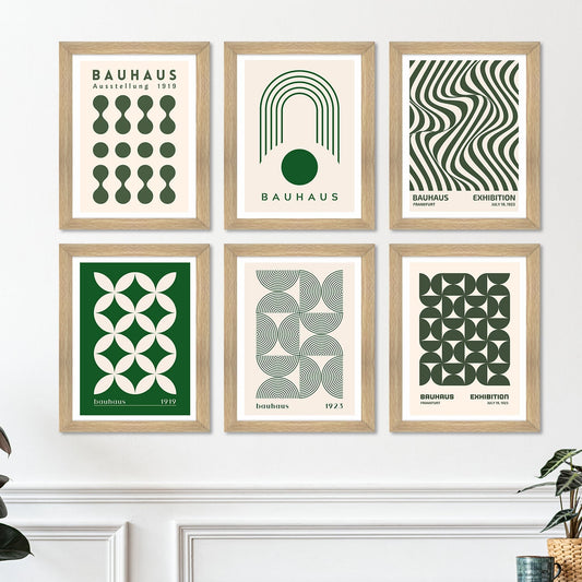 Exclusive Vintage Bauhas Art Paintings: Enhance Your Home Décor with Framed European and Floral Masterpieces - Perfect for Living Rooms, Bedrooms, and Office Spaces (ARTFM013)