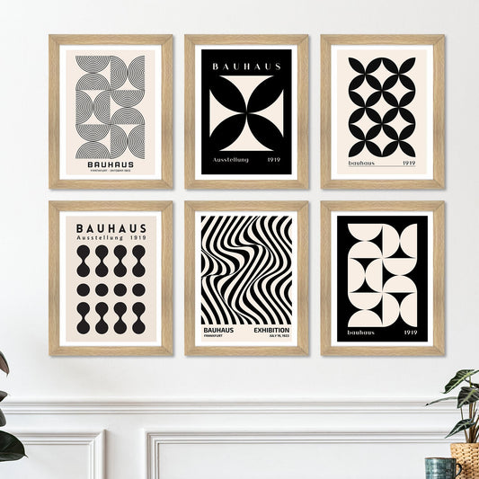 Exclusive Vintage Bauhas Art Paintings: Enhance Your Home Décor with Framed European and Floral Masterpieces - Perfect for Living Rooms, Bedrooms, and Office Spaces (ARTFM011)