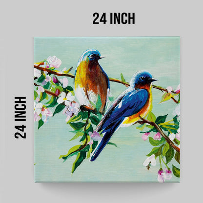 Exquisite Birds Canvas Painting