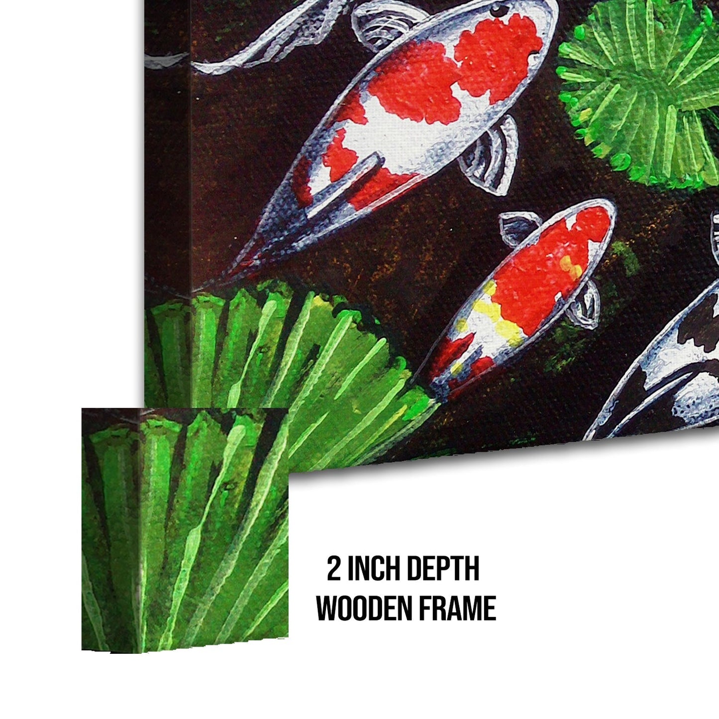 Koi Fish Canvas Wall Art Painting 
